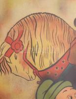 cca 1938 Hófehérke és a hét törpe, Bp., Kellner Márkus-ny., jelzett a nyomaton: Walt Disney után Eny...