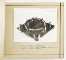 cca 1940 Fizikai szemléltető eszközök 26 db fotót tartalmazó füzet. termékbemutató? Szép állapotban ...