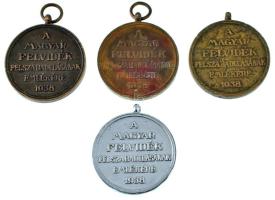 1938. "Felvidéki Emlékérem" 4db bronz kitüntetés mellszalag nélkül (az egyik ezüstözött) T...