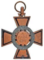 1943. "Tűzkereszt II. fokozata" oxidált hadifém kitüntetés mellszalag nélkül T:VF Hungary 1943. "Fire Cross, 2nd Class" war metal decoration without ribbon C:VF NMK 447.