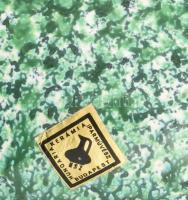 Iparművész mázas kerámia ikebana váza. Kézzel festett, jelzett, hibátlan 12x18 cm