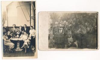 12 db RÉGI fotólap, képeslap / 12 pre-1945 postcards, photos