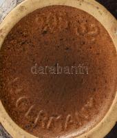 NB német retro kerámia váza. Mázas kerámia, jelzett, hibátlan 32 cm