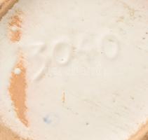 NB német retro kerámia váza. Mázas kerámia, jelzett, hibátlan 28 cm