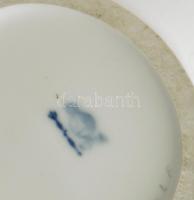 Modern mintás porcelán váza. Jelzett, hibátlan 29 cm