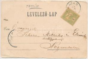 1904 Pozsonynádas, Nádas, Trstín, Nadasch (Nagyszombat); Back Gábor kiadása (szakadások / tears)