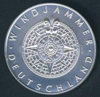 Németország DN "Alexander von Humboldt vitorlás 1906" Ag emlékérem 20g T:BU
