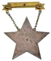 1949. "Magyar Élmunkás" fém kitüntetés, hátoldalon "13535" sorszámmal T:AU patin...