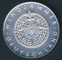 Németország DN "Rickmer Rickmers vitorlás 1896" Ag emlékérem 20g T:BU