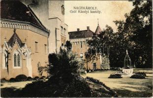 1913 Nagykároly, Carei; Gróf Károlyi kastély. Csókás László kiadása / castle (fl)