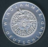 Németország DN "Krusenstern vitorlás 1926" Ag emlékérem 20g T:BU