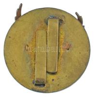 ~1940. "II. osztályú Levente Díszjelvény" zománcozott Cu jelvény, eredeti, zöld, kissé sér...