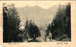 Tusnádfürdő, Baile Tusnad; Régi ország út. Brunner Lajos kiadása / old road (szakadás / tear)