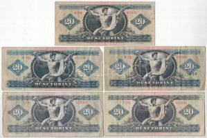 1962-1980. 20Ft (5xklf) T:F,VG