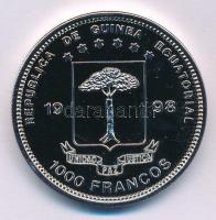 Egyenlítői Guinea 1998. 1000Fr Cu-Ni "10+5 Cent névértékű kanadai olimpiai bélyeg" T:PP 
...