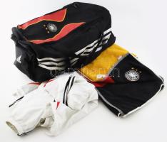 cca 2006 Német labdarúgó válogatott hivatalos Adidas táska, dzseki XL, törölköző. / German football national team official jacket, bag and towel