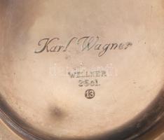 Carl Wagner ezüstözött alpakka kávés és tejszínes kiöntő 14 cm