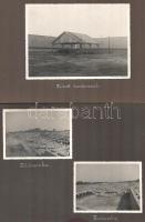 cca 1930 Bácsalmás, M. Kir. Állami Borpince, 21 db fotót tartalmazó fotóalbum, feliratozva, széteső ...