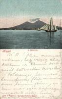 Naples yacht and the Mount Vesuvius (EK)