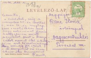 1914 Varannó, Vranov nad Toplou; Fő utca. Spira Ábrahám kiadása / main street (fl)