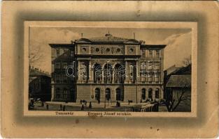 Temesvár, Timisoara; Ferenc József színház, villamos. "Ideal" W.L. Bp. No. 6660. / theatre, tram (b)