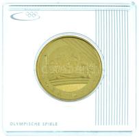 Kína 2006. (2008) 1Y sárgaréz Pekingi Olimpia 2008 - Úszás forgalmi emlékkiadás kapszulában T:UNC China 2006. (2008) 1 Yuan brass 2008 Olympics, Beijing - Swimming circulating commemorative coin in capsule C:UNC Krause KM#1775