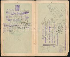 1911 Bp., Első Ferenc József uralkodása alatt kiállított magyar útlevél / Hungarian passport