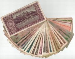 30db-os vegyes pengő bankjegy tétel T:F,VG