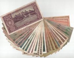 30db-os vegyes pengő bankjegy tétel T:F,VG