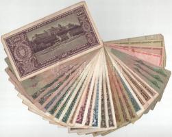 30db-os vegyes pengő bankjegy tétel T:F,VG