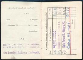 1941 Baross Szövetség Tagjaiból Alakult Áruhitel és Értékesítő Szövetkezet vásárlási igazolványa Pat...