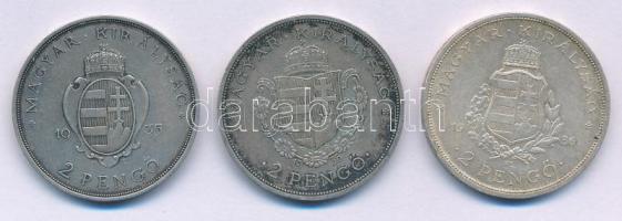 1935. 2P Ag "Pázmány" + 1935. 2P Ag "Rákóczi" + 1936. 2P Ag "Liszt Ferenc&q...