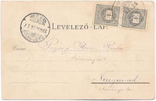 1899 (Vorläufer) Csíz, Csízfürdő, Kúpele Cíz; Nedeczky telep, vendéglő, fürdőház és lakházak, pavilo...