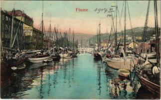 1907 Fiume, Rijeka; port (Rb)