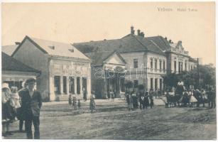 Varannó, Vranov nad Toplou; Hotel Tatra szálloda, Strausz Testvérek üzlete. Alexander Halász Photograph