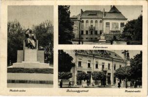 1951 Balassagyarmat, Madách szobor, Palóc múzeum, Kaszinó szálló