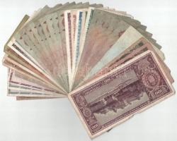 34db-os vegyes, egy kivétellel csak Pengő bankjegy tétel T:F,VG