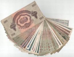 34db-os vegyes Pengő bankjegy tétel + 1000AP törvénykezési illeték bélyeg T:F,VG