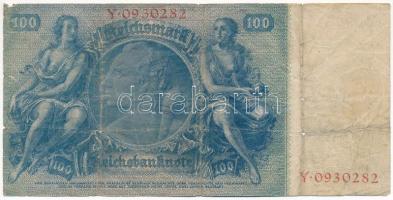 Német Harmadik Birodalom 1935. 100M T:VG lyuk German Third Reich 1935. 100 Mark C:VG hole Krause P#1...