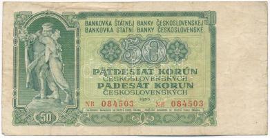 Csehszlovákia 1953. 50K T:F Czechoslovakia 1953. 50 Korun C:F Krause P#85