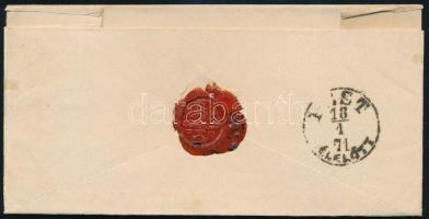 1871 5kr levélen "TAPOLCZA" - Pest