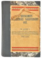 Tóth László (szerk.): A kecskeméti nemzetközi sakkverseny. Kecskemét, 1928, Sakkvilág. Újrakötött félvászon kötés, sérült címlap, egyébként jó állapotban.