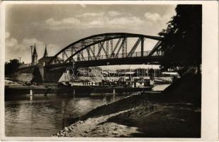 1939 Komárom, Komárnó; Nagyduna híd / Danube bridge