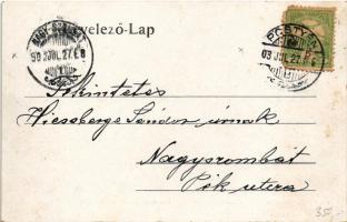 1903 Pöstyén, Pistyan, Piestany; Cigányzenekar (Radics prímás) / National Zigeuner Kapelle / Gypsy m...