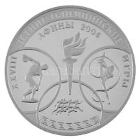 Oroszország 2004. 3R Ag &quot;XVIII. Nyári Olimpiai Játékok Athén&quot; T:PP fo. Russia 2004. 3 Rubles Ag &quot;XXVIIIth Summer Olympic Games - Athens&quot; C:PP spotted Krause Y#858