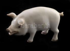 Óherendi Herendi malac Kézzel festett, jelzett, hibátlan 9 cm