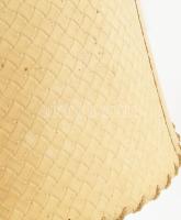 Régi réz asztali lámpa, porcelán betéttel a talpán és porcelán foglalattal, hozzá kissé sérült búra ...