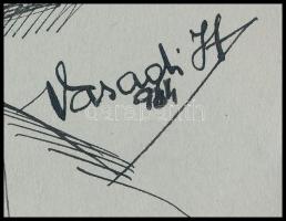 Vasadi Weigl Hermann (1904-1967): Női akt. Tus, papír, jelzett. Lapméret:19x28 cm