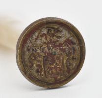3 db antik pecsétnyomó, XIX. századi magyar nemesi címerrel. Egyik griff madár formájú 6,5 cm, másik...