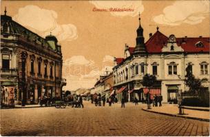 1917 Losonc, Lucenec; Rákóczi utca, Reidlinger Ignác üzlete. Lantos Aranka kiadása / street, shop